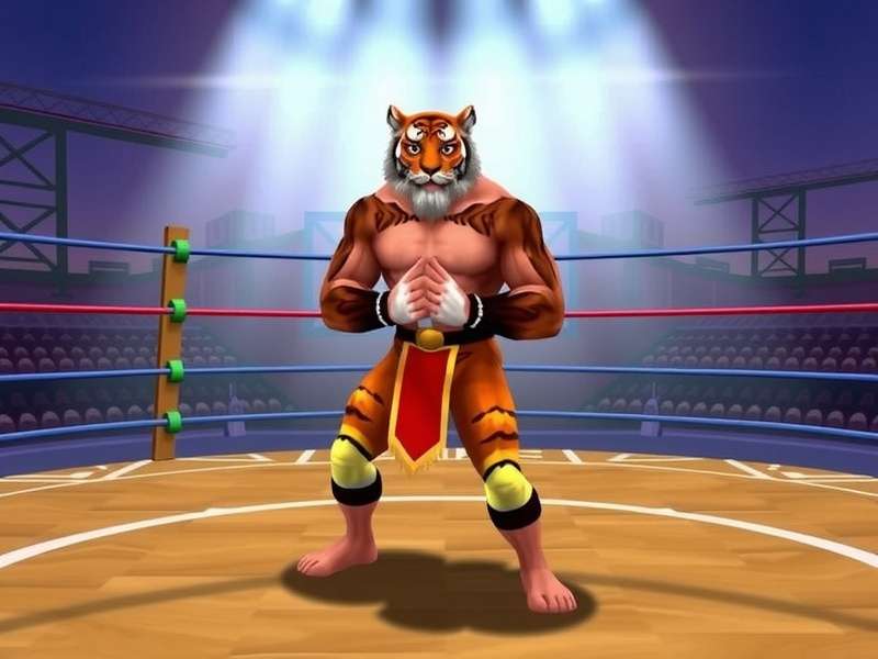 Taj Tiger Wrestler Game Screenshot